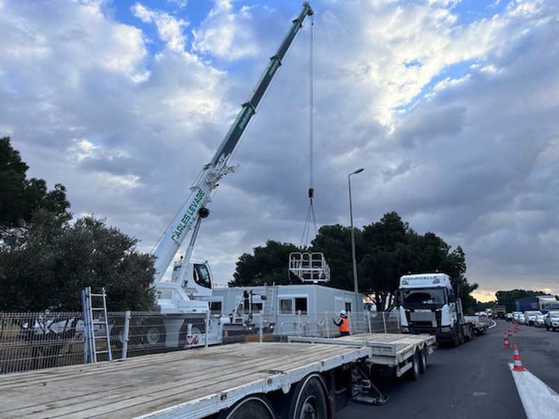Transport of materials Béziers